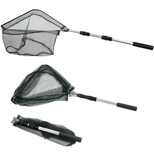 Fishing Landing Net with Telescoping Pole Fishing Net Freshwater Fishing Net for Pond, Handle Full Extended to 50 Inches | Amazon (US)