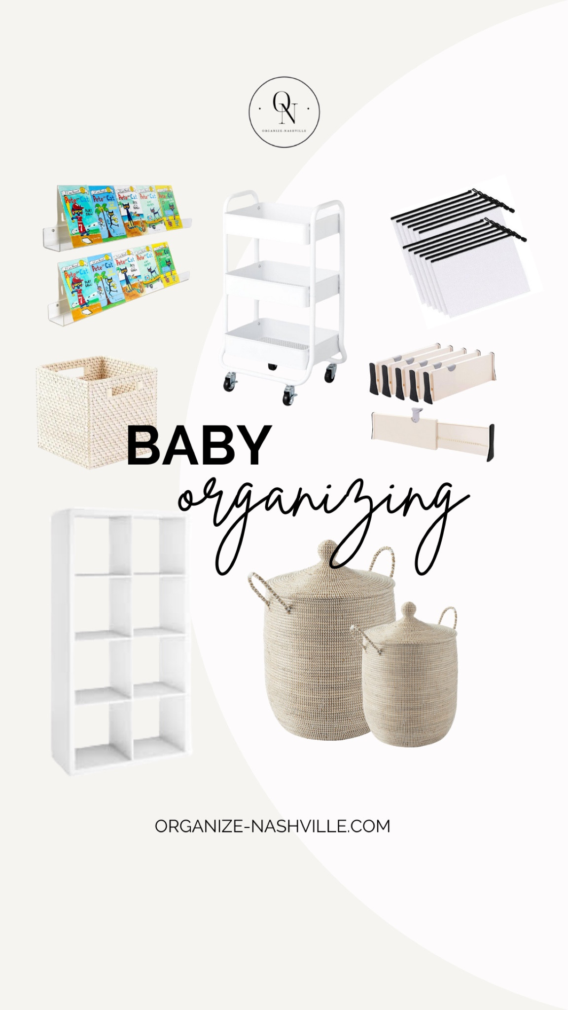 My biggest takeaway when it comes to what you need for the baby years is to keep it simple.  The mental load of motherhood starts even before baby arrives and I remember trying to make these decisions was fun and overwhelming at the same time. I’ve made it easy with just the essentials and a checklist to keep you organized. 

Here are my essential baby organizing items. Head to the blog for a full baby registry checklist:

BABY ORGANIZING PRODUCTS:
Name labels
Drawer dividers
Nursing cart and storage trays
Y weave bins
Acrylic BookShelves
Laundry basket
Cube shelving
Cube shelf baskets
Mesh zip bags
Diaper Kit


#LTKbump #LTKbaby #LTKfamily