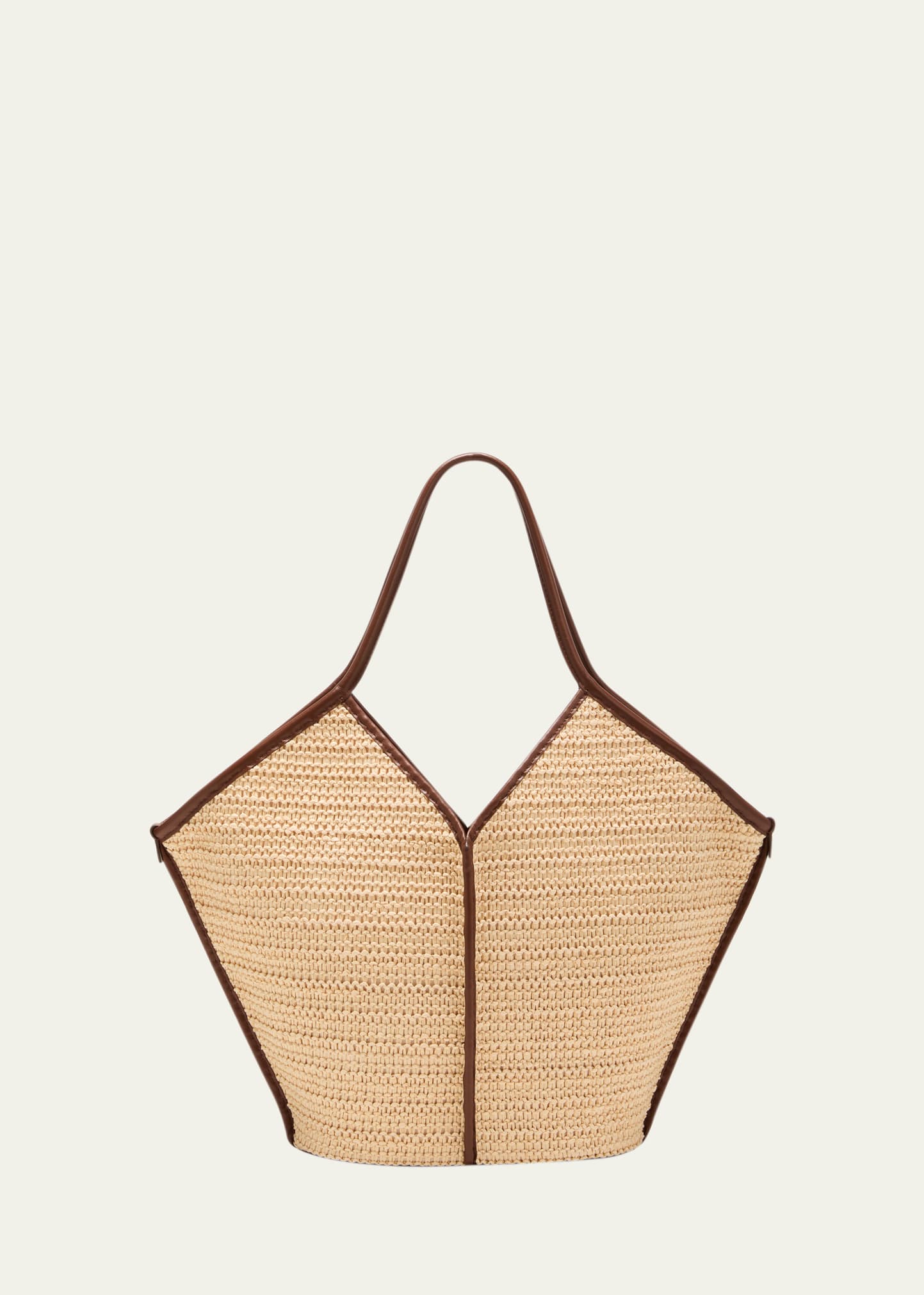 HEREU Calella Raffia & Leather Tote Bag | Bergdorf Goodman