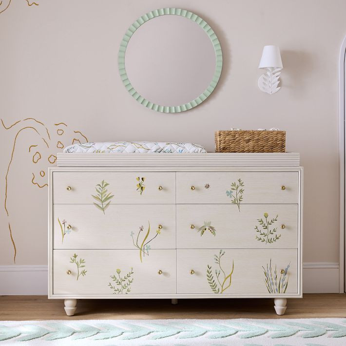 Joseph Altuzarra Painted Botanical Changing Table (60") | West Elm (US)