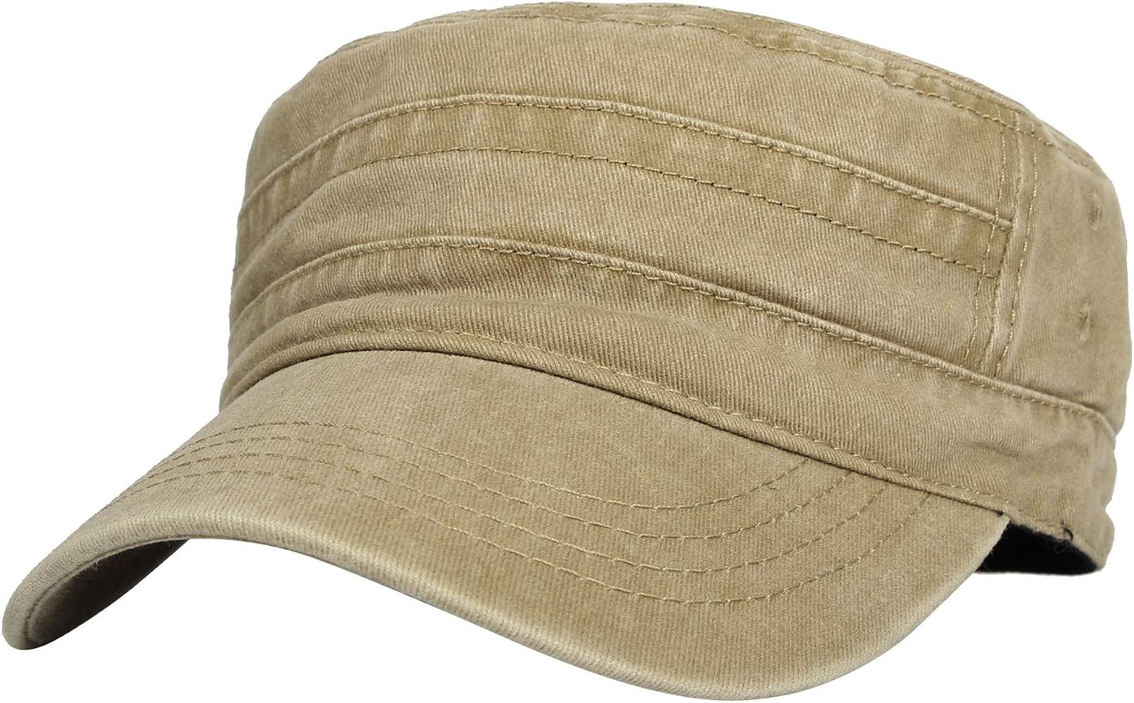 WITHMOONS Washed Cotton Cadet Cap Vintage Military Army Hat Mens Womens KZ40037 | Amazon (UK)