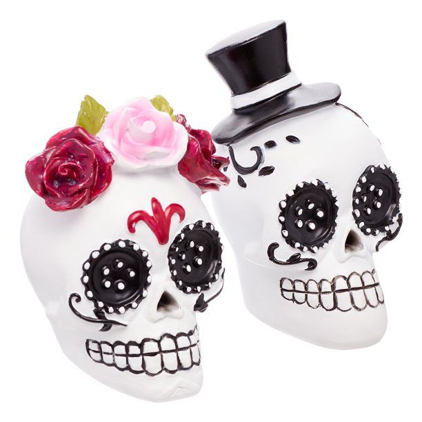 Way to Celebrate Dia de los Muertos Sugar Skulls, Set of 2 | Walmart (US)