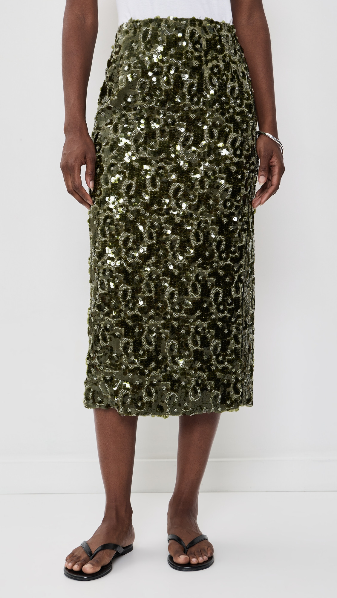 Herskind Anda Skirt Calla Green 36 | Shopbop