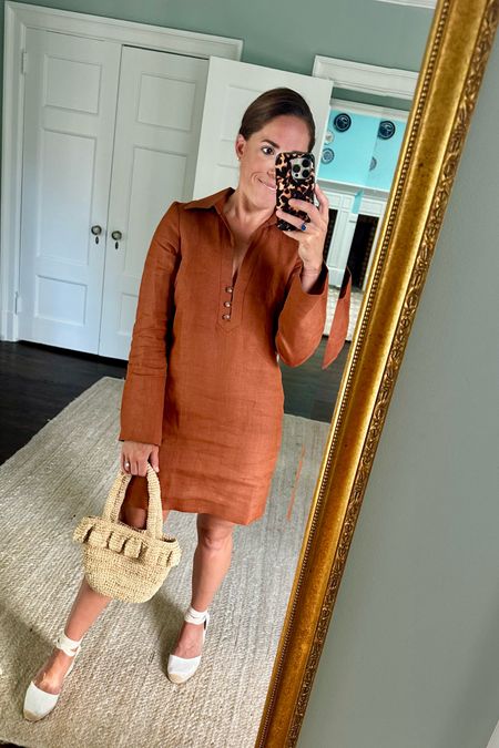 Sezane brown linen sole summer dress 🤎

#LTKStyleTip