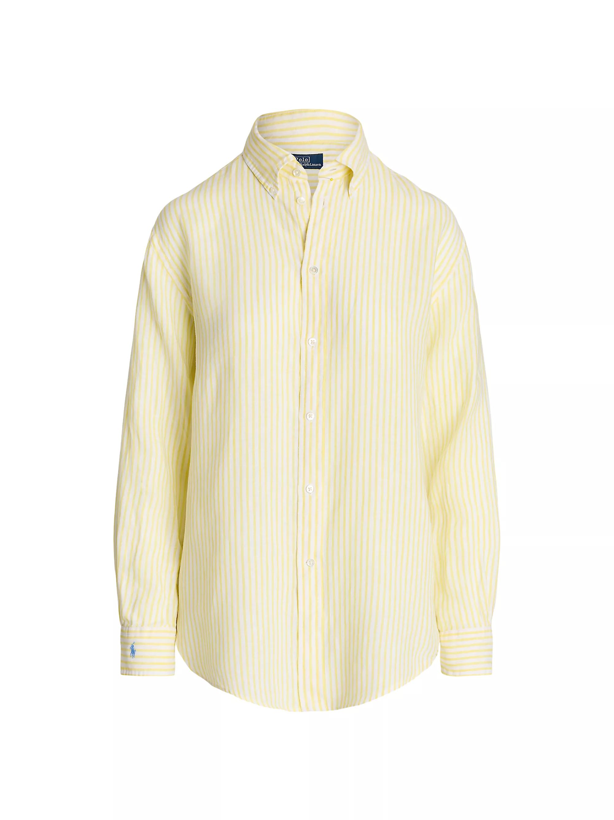 Striped Linen Oversized Shirt | Saks Fifth Avenue