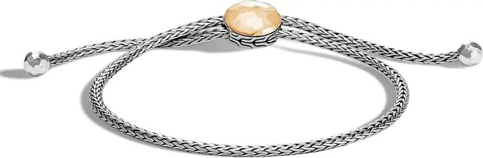 Palu Sterling Silver & 18K Gold Adjustable Slide Bracelet | Nordstrom
