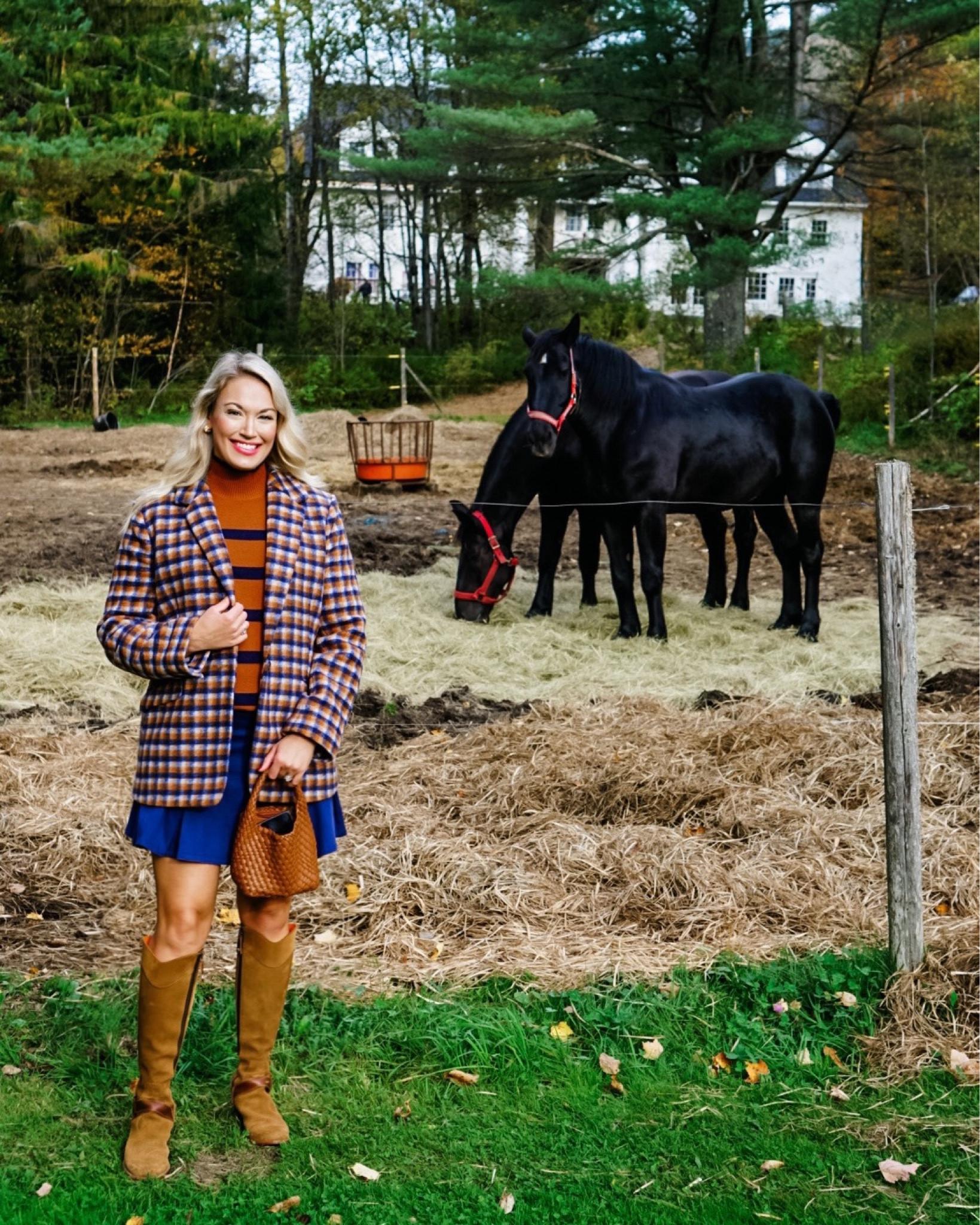 Fall outfit from Vineyard Vines I love the plaid wool boyfriend blazer, the striped mock neck sweater and the pleated skirt  


#LTKstyletip #LTKSeasonal #LTKtravel