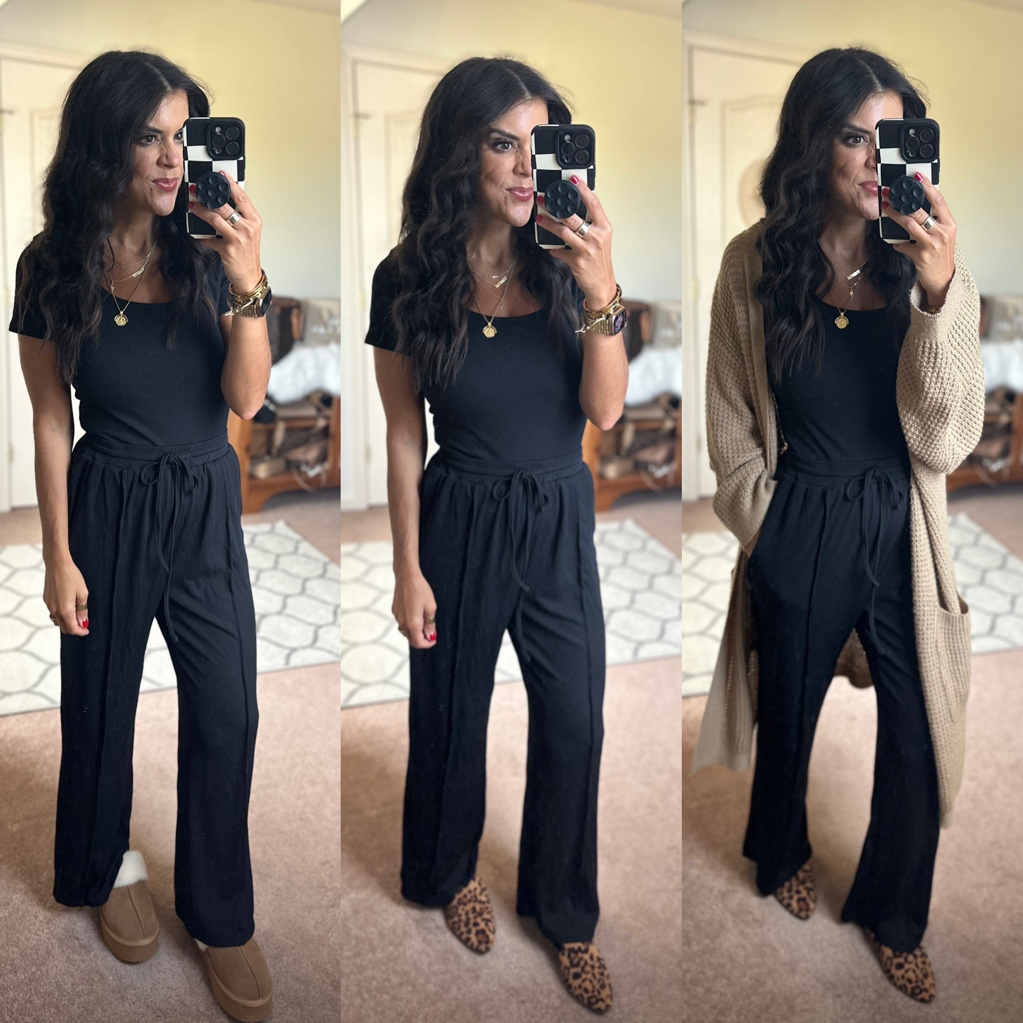 Size small in set (could have done size small) slippers and flats fit tts

#LTKSeasonal