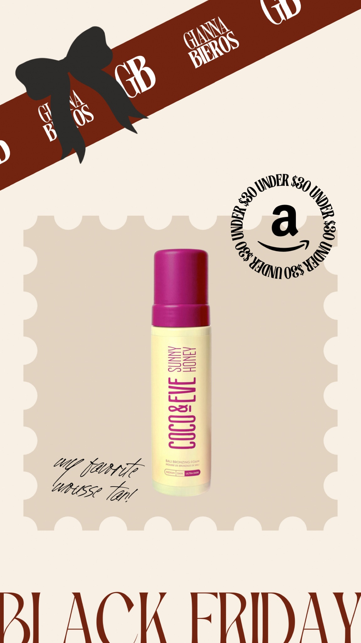 Black Friday Deal - my favorite mousse tanner is under $30! I wear ultra dark!!

Self tanner, mousse tan, ultra dark tan, favorite self tanner.

#LTKHoliday #LTKSeasonal #LTKSaleAlert