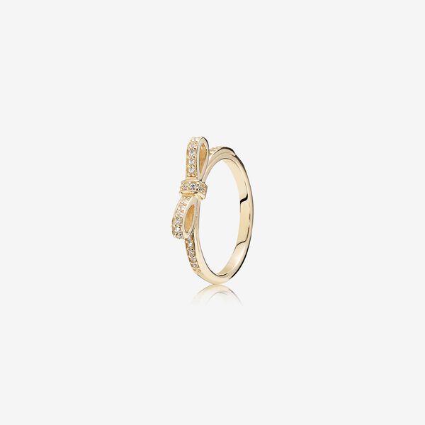 Sparkling Bow Ring in 14K Gold | Pandora Jewelry US | Pandora (US)