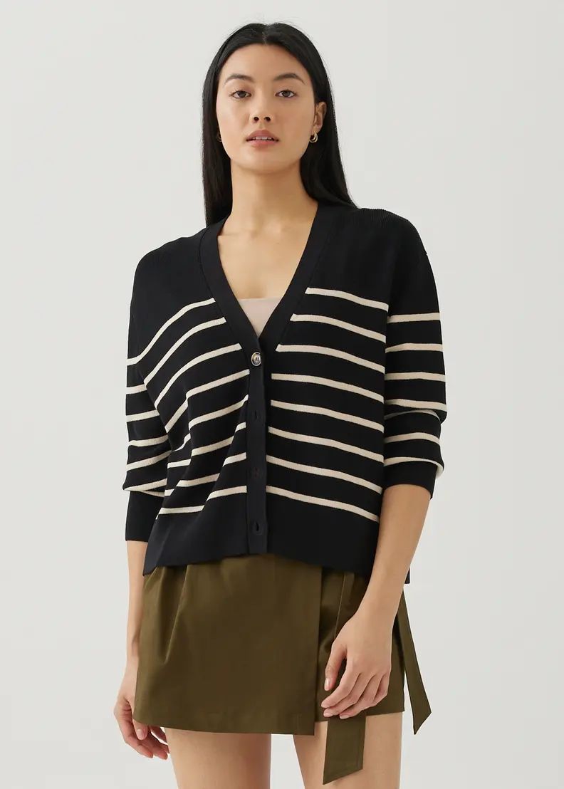 Sasha Striped Knit Cardigan | Love, Bonito USA