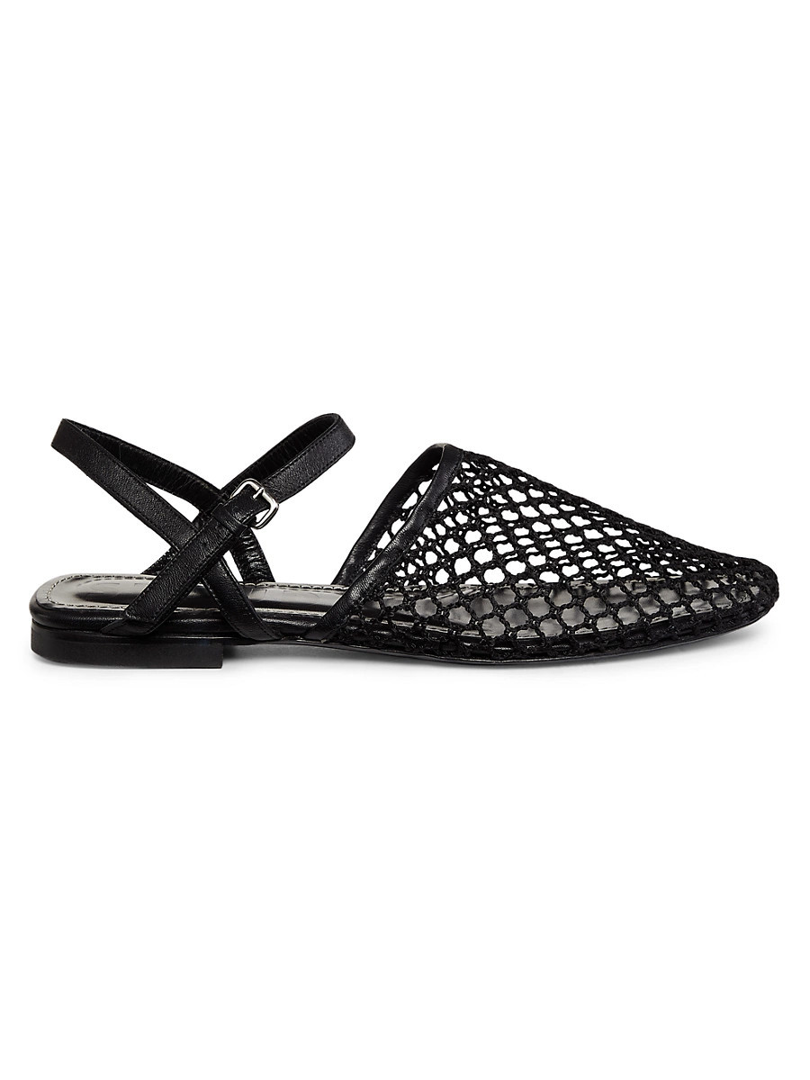 Women's Rete Paper Net Sandals - Black Netting - Size 5.5 | Saks Fifth Avenue