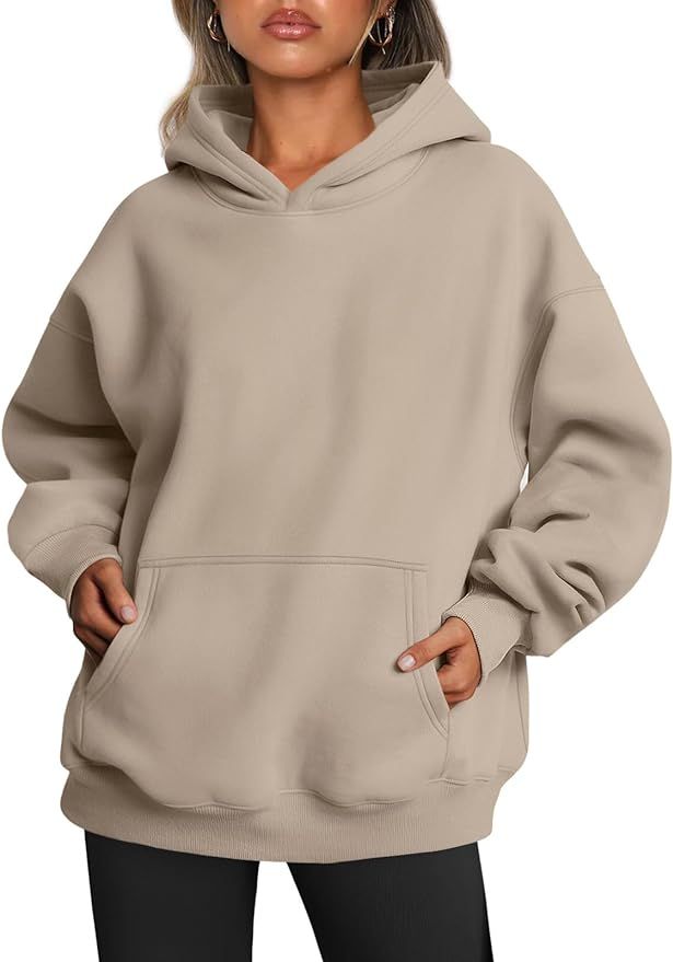 Trendy Queen Womens Oversized Sweatshirts Fleece Hoodies Long Sleeve Shirts Pullover Fall Clothes... | Amazon (US)