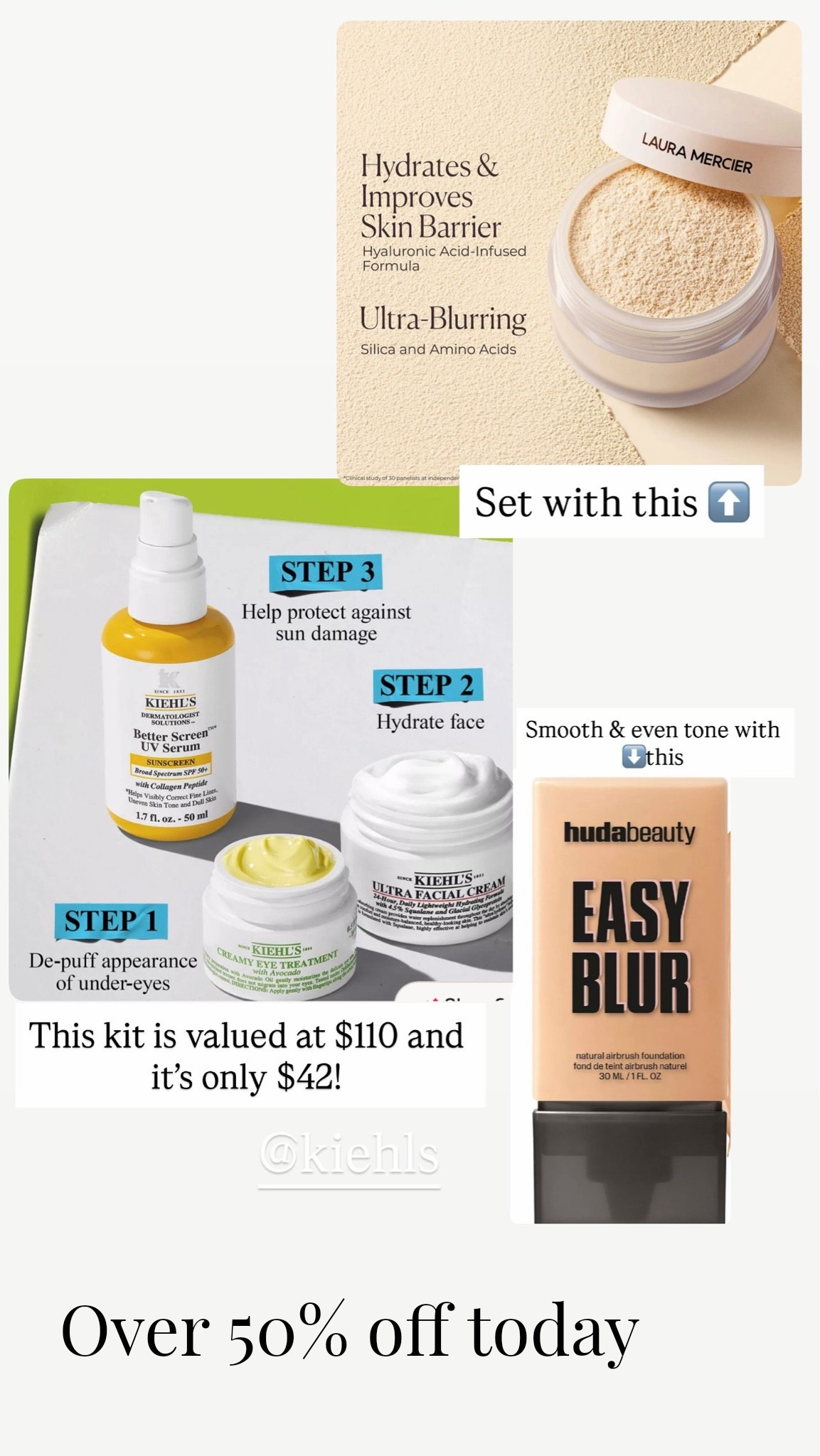 Loving these sale prices on my favorite skincare and makeup 
I wear shade 300N Latte and translucent in the powder 
Sephora sale at Kohl’s 
Kiehl’s skincare 
Laura Mercier

#LTKgrwm #LTKBeauty #LTKSaleAlert