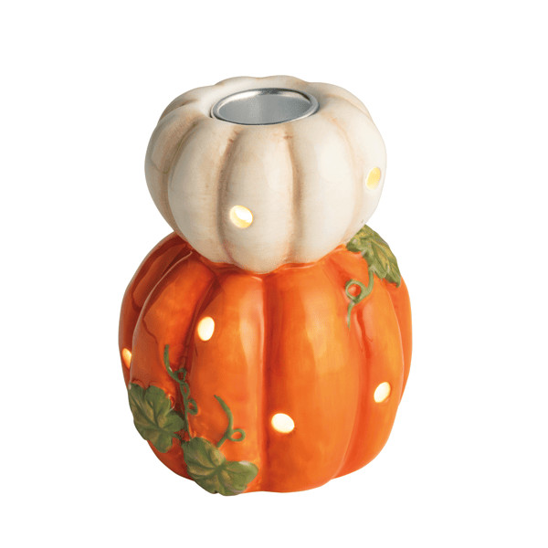 Pumpkins LED Taper Holder | Mud Pie