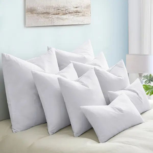 Feather Down Pillow Inserts Decorative Throw Pillows - Overstock - 35312786 | Bed Bath & Beyond