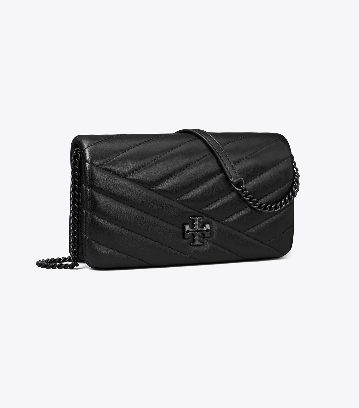 KIRA CHEVRON POWDER COATED CHAIN WALLET | Tory Burch (US)