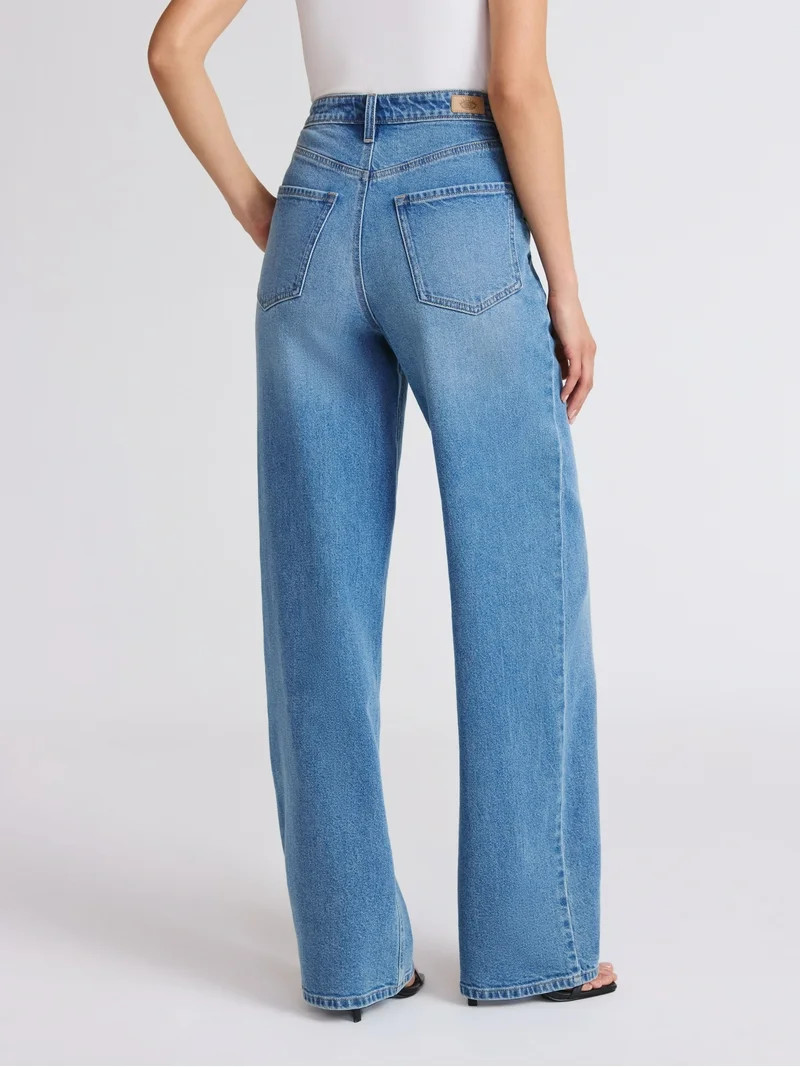 Sofia by Sofia Vergara Women's Diana Relaxed High Rise Straight Jeans, 30", 32.5" and 34" Inseams... | Walmart (US)