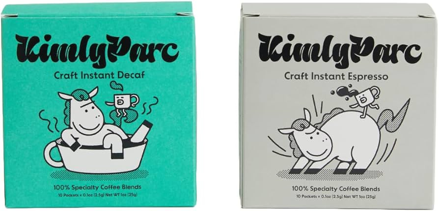 Kimlyparc Premium Craft Instant Coffee Set (Espresso & Decaf) 100% Specialty Beans Medium Dark Ro... | Amazon (US)