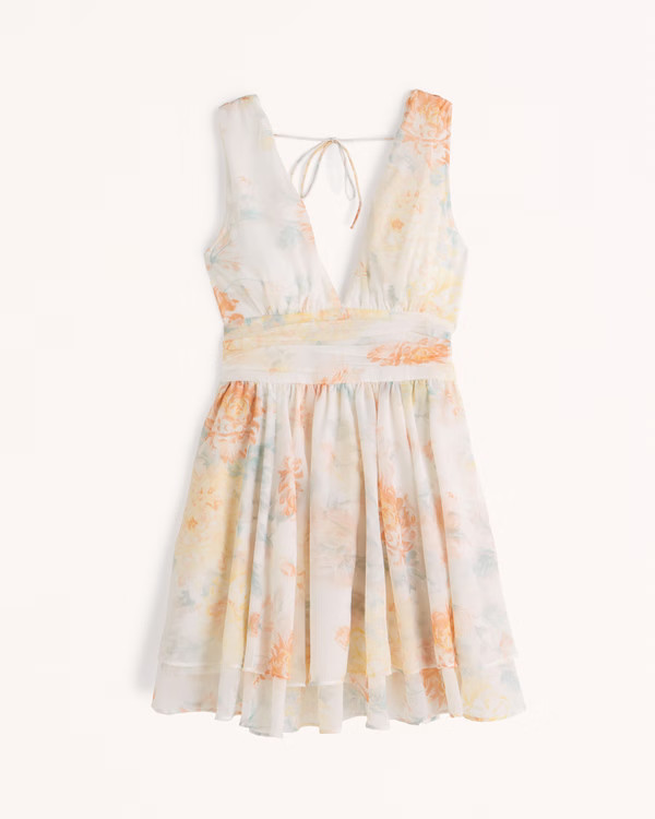 Flirty Drama Mini Dress | Abercrombie & Fitch (US)