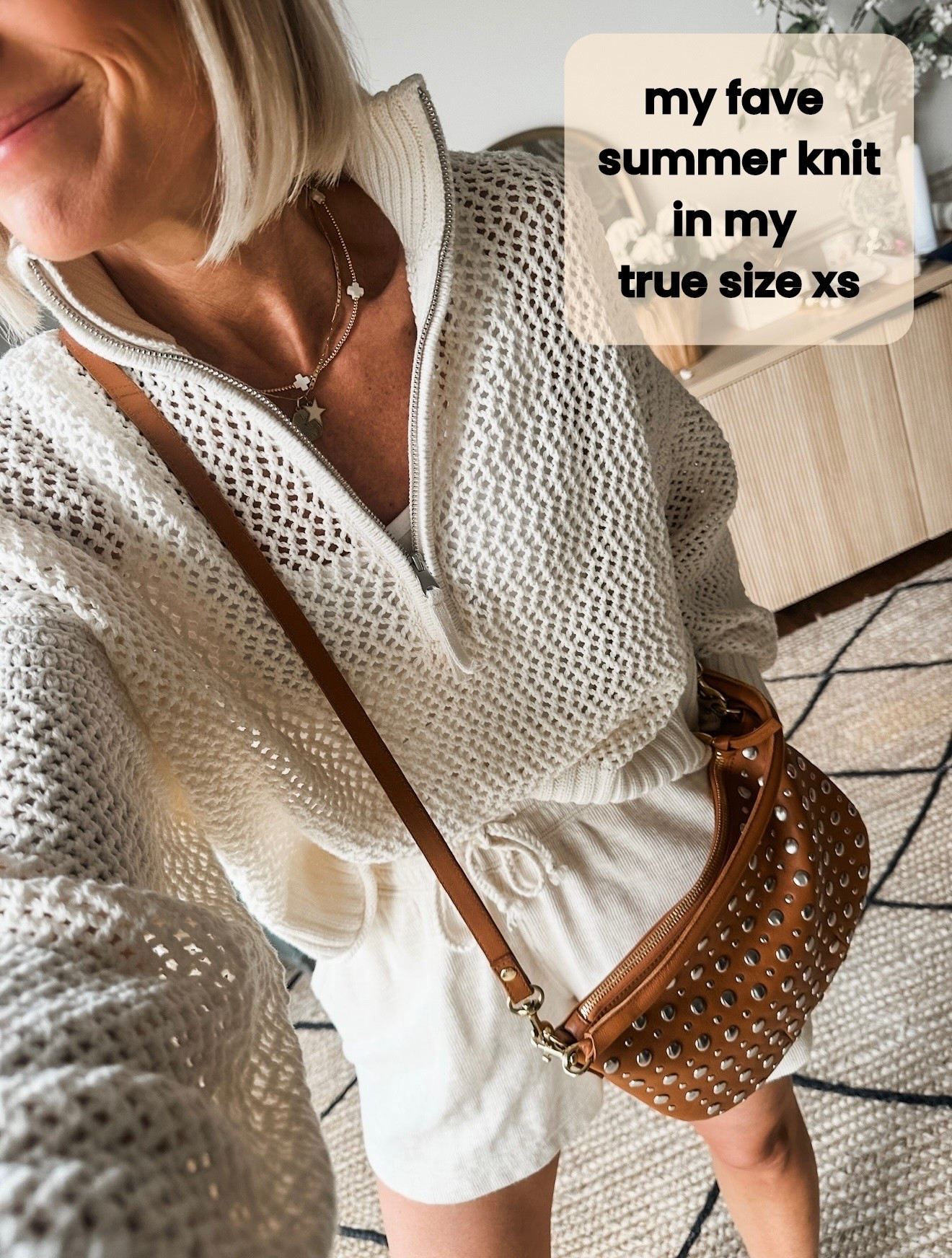 OMG! RUN!  Back in stock!  and on sale!!!   
this quarter zip open knit “sweater” is perfection for Summer!!!  Trust me, you’ll wear the heck out of it!

#LTKSaleAlert #LTKOver40 #LTKmomlife