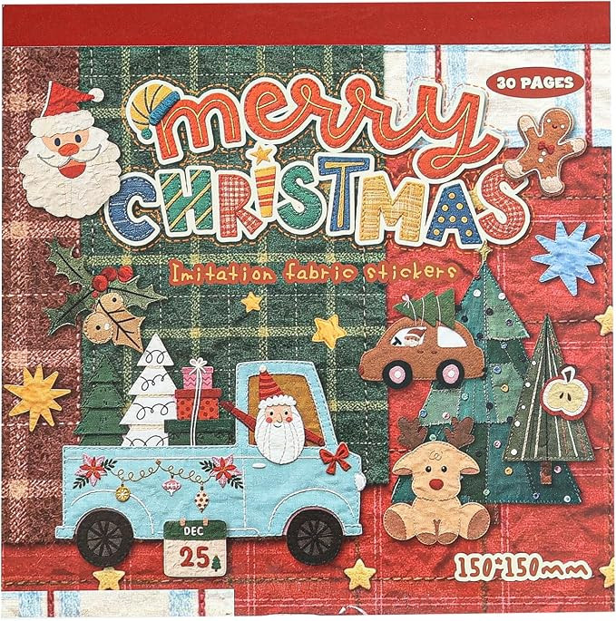 750 Pcs Stickers for Scrapbooking,Christmas Self-Adhesive Scrapbook Sticker | Amazon (US)