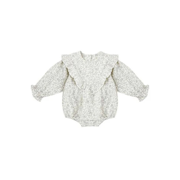 Kid's Winnie Romper In Blue Vines | Shop Simon