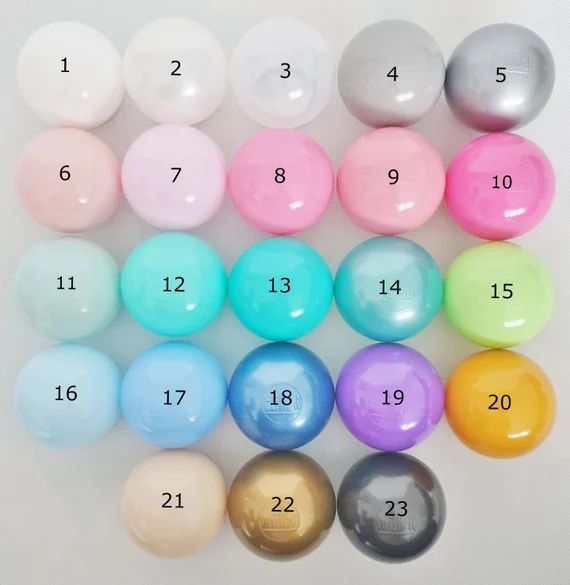 Set of coloured balls - Ball Pit, ball pit kids, ball pit toddler, baby ball pit, ball pit round ... | Etsy (US)