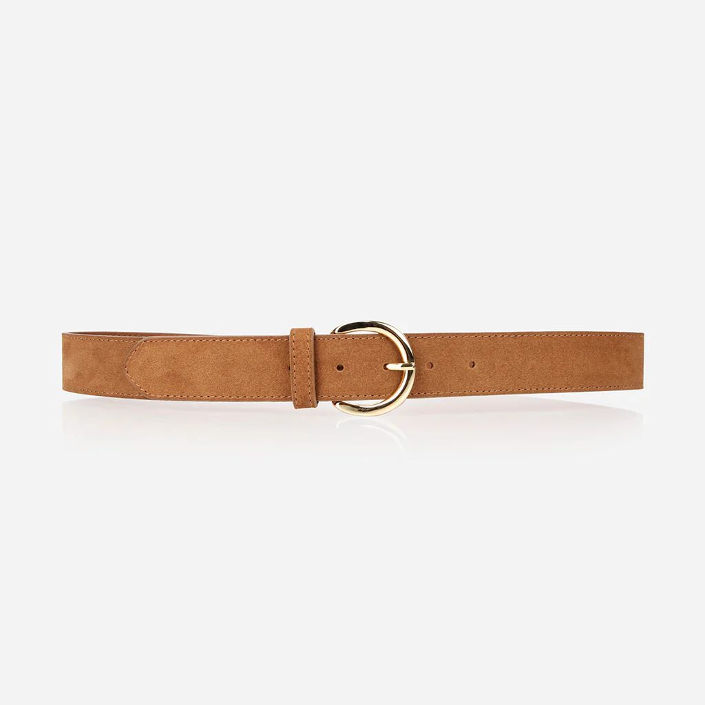The Complement Belt Gold Lion Suede | Poppy Barley