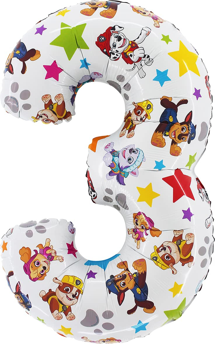 Toyland® 26 Inch Paw Patrol Number Foil Balloon - Kids Party Balloons - Number 1-6 Available (NU... | Amazon (US)