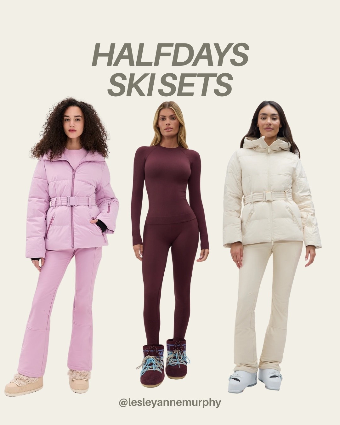 Sharing my favorite half day ski sets! These are cozy, warm, chic, and I’ve been eying them forever. These sets are the perfect investment for ski trips, winter travel and cold destinations (Antarctica ❄️). 

#LTKSeasonal #LTKTravel #LTKActive
