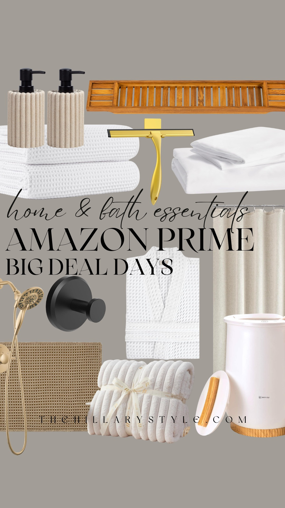 BIG DEAL DAYS --These home essentials are perfect for any day! From cozy bathrobes to sleek shower caddies, these items are perfect for elevating your space. 🛁 #homeinspo #bathroomessentials #comfort #primebigdealdays 

 #LTKmomlife #LTKSeasonal #LTKHome