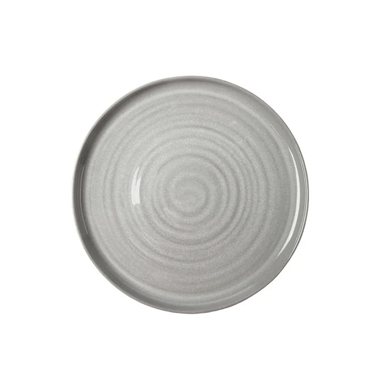 Better Homes & Gardens-Collins Collection Grey Stoneware Round 10.4" Dinner Plate | Walmart (US)