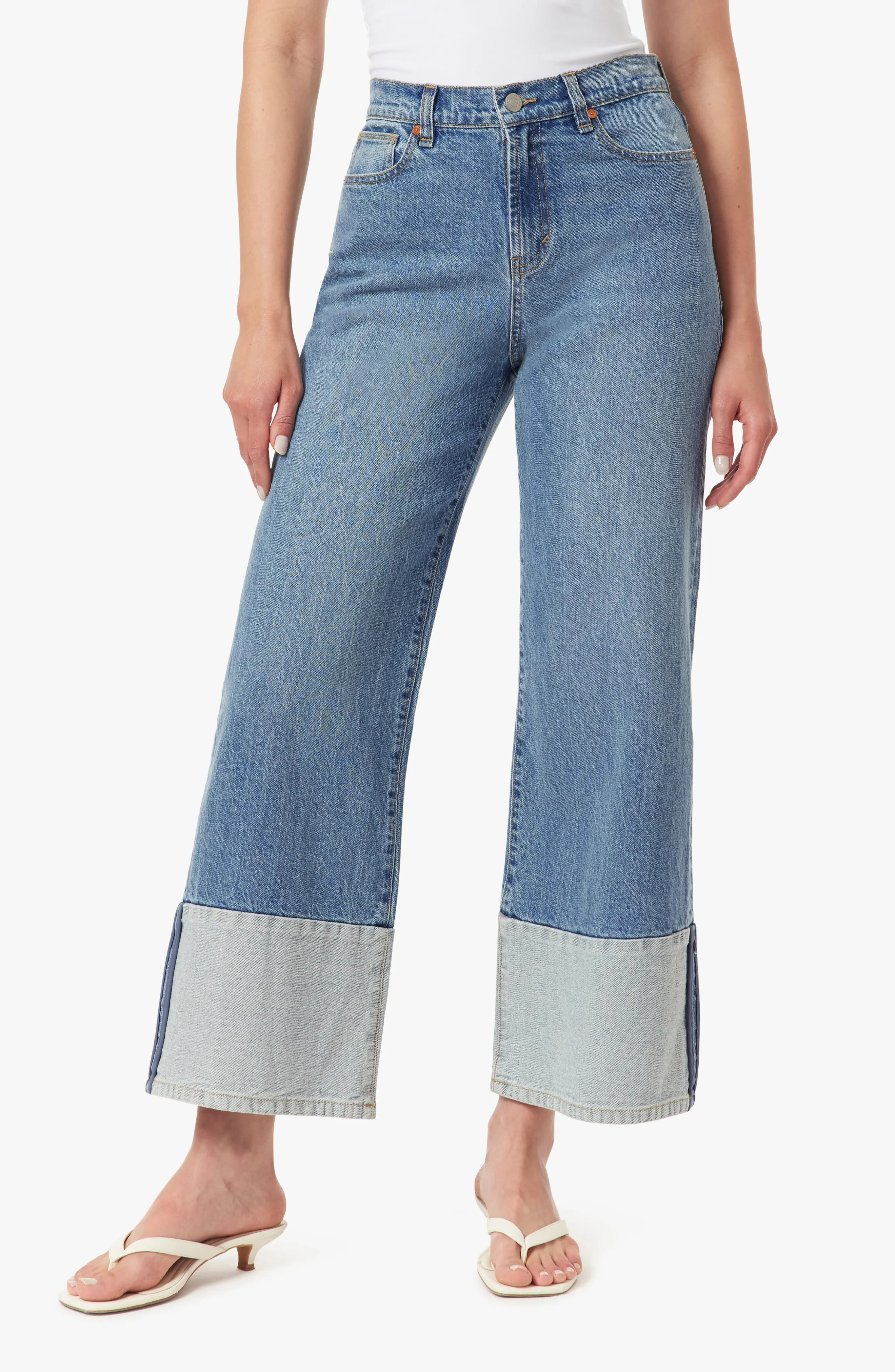 Ankle Cuff Wide Leg Jeans (Women) | Nordstromrack | Nordstrom Rack