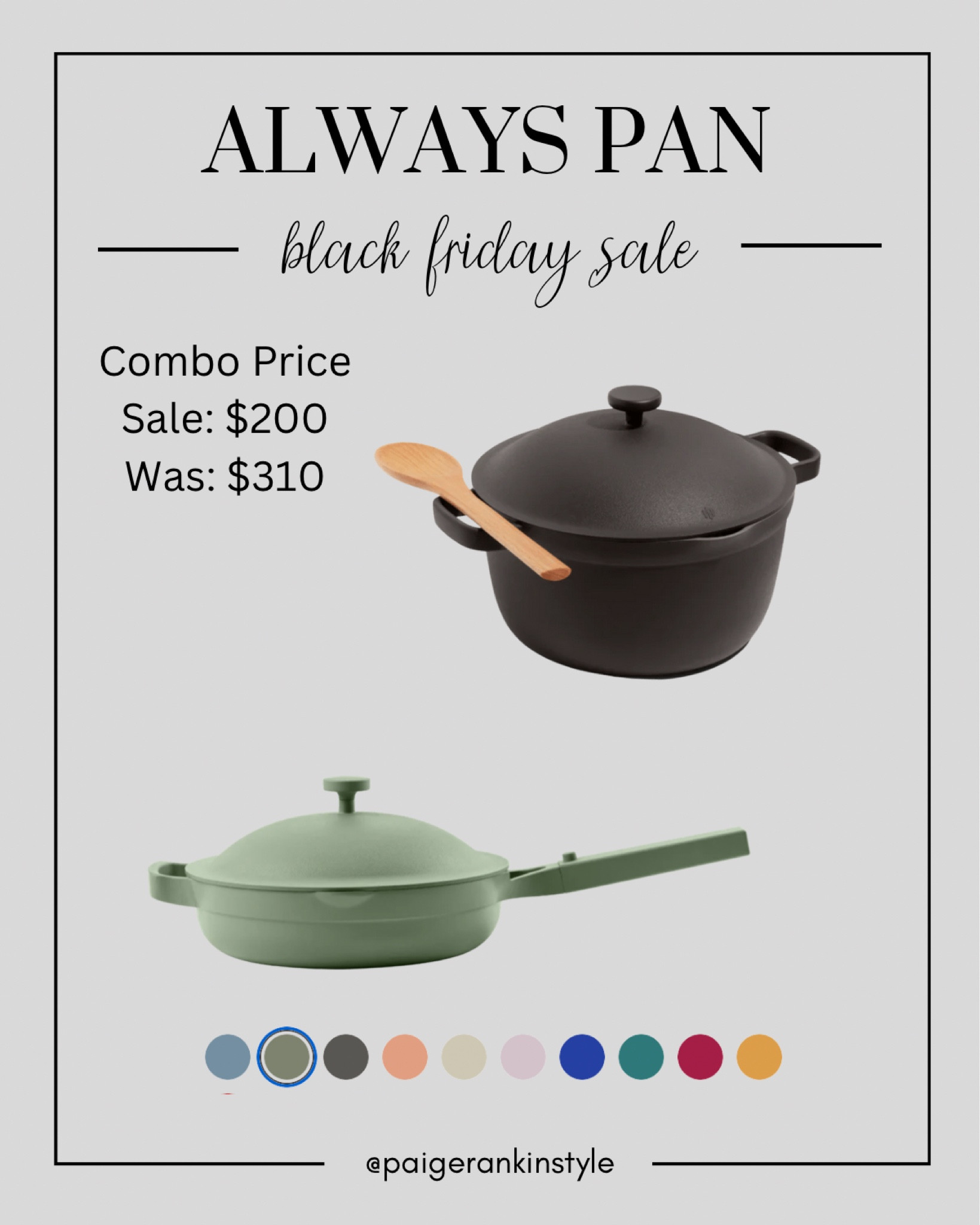 The always pan is on Black Friday deal! You can mix and match colors with the combo deal  

#LTKCyberweek #LTKHoliday #LTKSeasonal