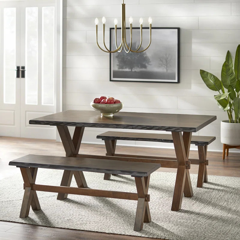 Tiggs 4 - Person Solid Wood Dining Set | Wayfair North America