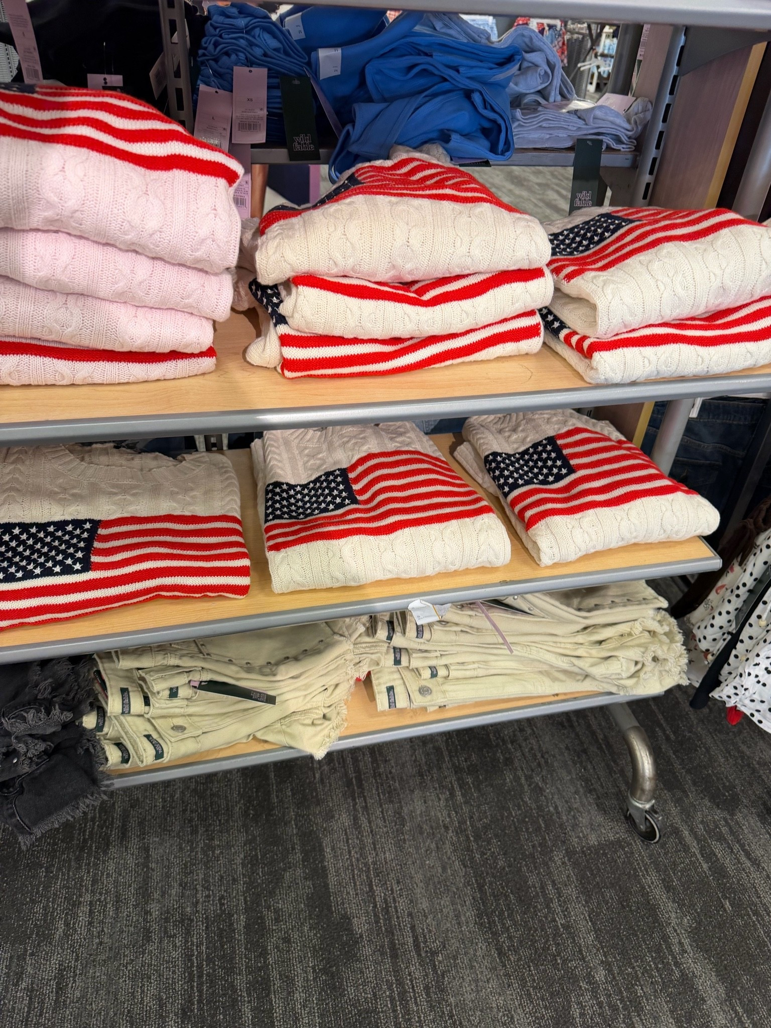 These flag sweaters would be so cute for summer nights + the 4th ❤️🤍

#LTKxMadewell #LTKSeasonal #LTKootd