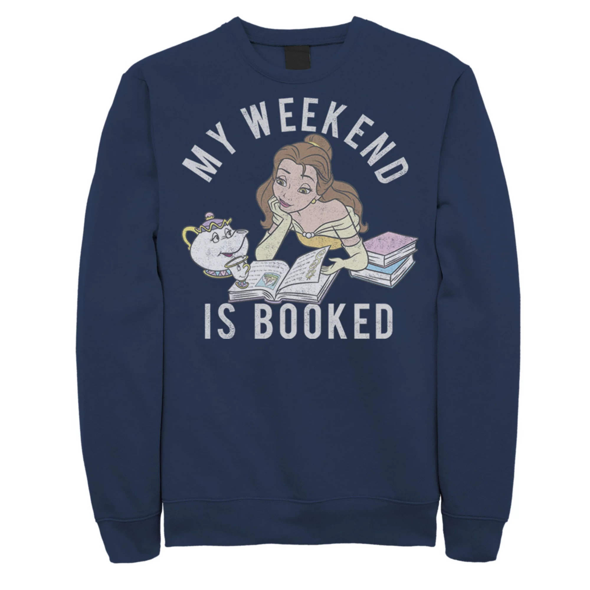Disney's Beauty And The Beast Belle Men's My Weekend Is Booked Sweatshirt | Kohl's