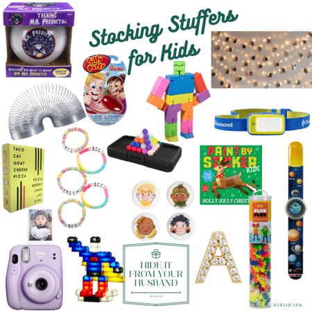 🎄Stocking Stuffers for Kids🎄
Couldn’t forget the youngest members of the family. Eleven of these items are $20 or less! Games, sound-activated light blocks, photo string lights, brain teasers, alphabet earring for $24, and lots of classics. Shop them all on @shop.LTK at @hide.it.from.your.husband

#LTKunder100 #LTKkids #LTKunder50