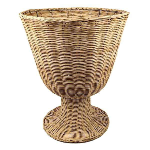 Natural Rattan Urn, 17", sold by At Home | At Home