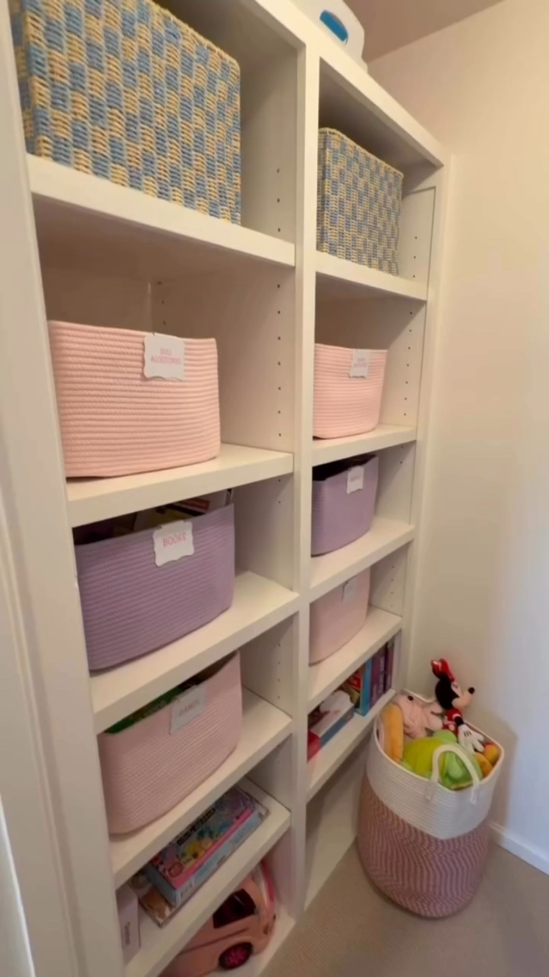 Here’s to hoping Taylor and Travis would approve this playroom organization  