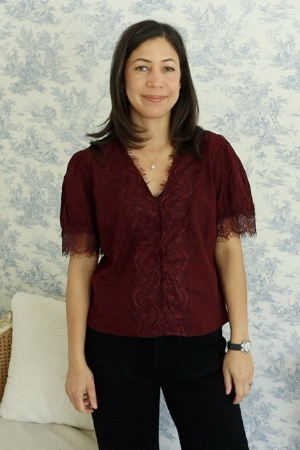 This gorgeous burgundy blouse is following me into fall. This builds on the Victorian Poet trend I love to so much. More to come!  

 #LTKmomlife #LTKSeasonal #LTKOver40