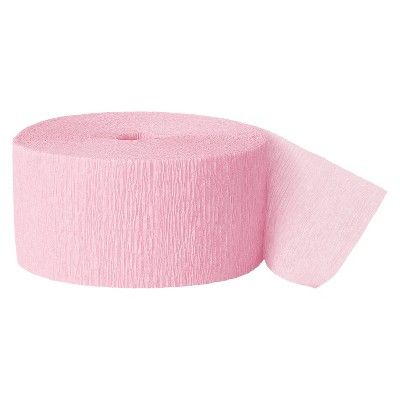 Light Pink Crepe Streamer - Spritz&#8482; | Target