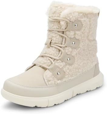 DREAM PAIRS Womens Winter Boots Cozy Faux Fur Anti-Slip Snow Boots Lace Up Comfort Stylish Ankle ... | Amazon (US)