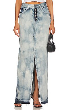 GRLFRND Bianca Reconstructed Split Hem Maxi Skirt in Marble Hill from Revolve.com | Revolve Clothing (Global)