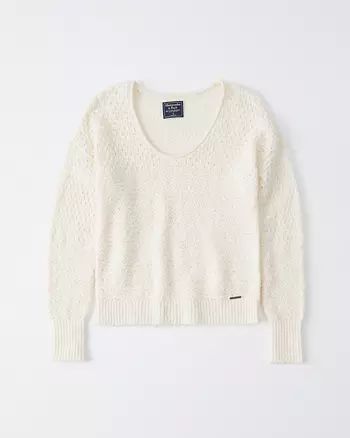 Slouchy Scoopneck Sweater | Abercrombie & Fitch US & UK
