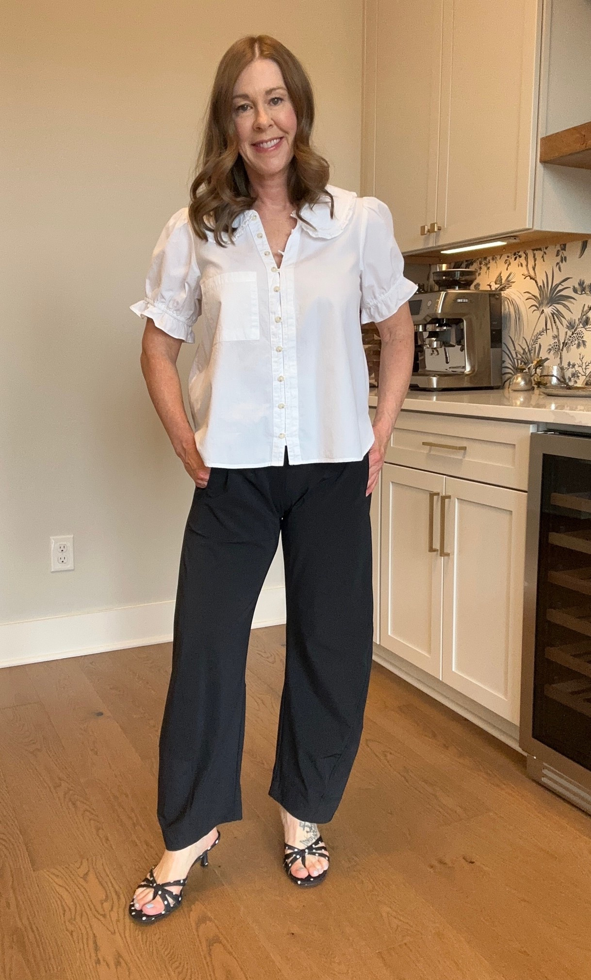 The viral Ruti Pants and they lived up to hype. I paired them with a cute top from Anthropologie! 
#ruti #anthropologie 
@Anthropologie

#LTKgrwm #LTKPetite