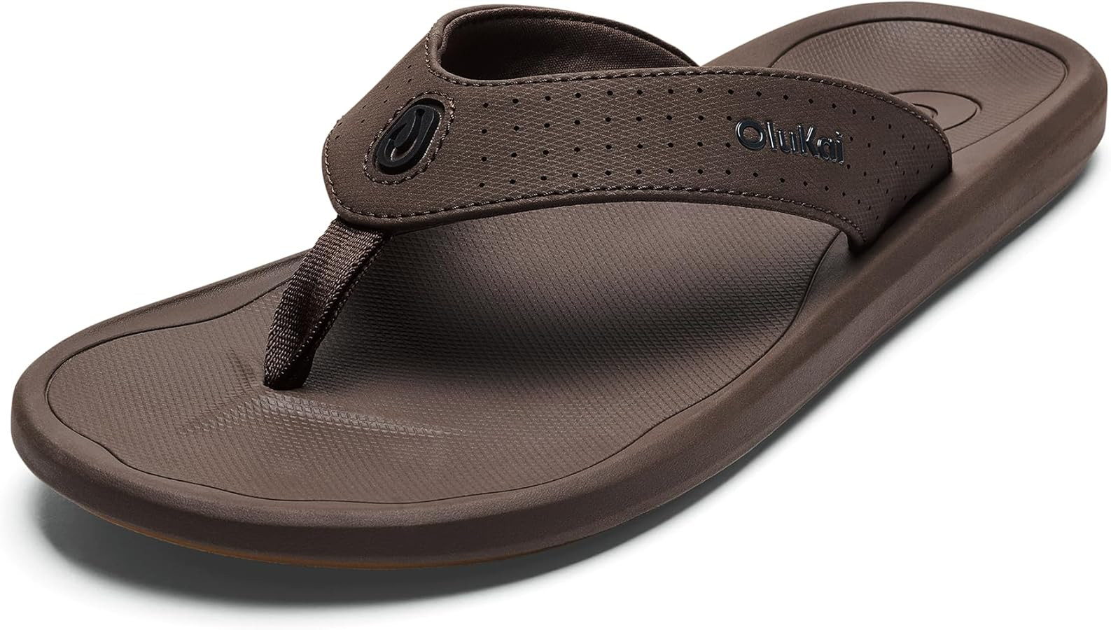 OLUKAI Ki'i Men's Beach Sandals, Quick-Dry Flip-Flop Slides, Water Resistant & Lightweight, Compr... | Amazon (US)