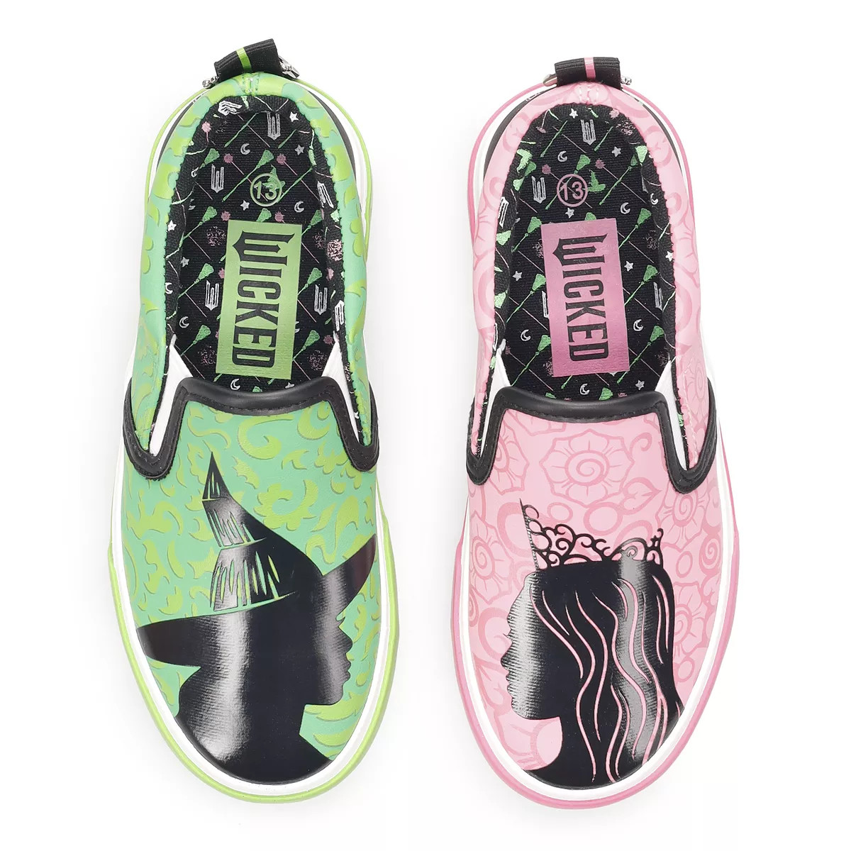 Kid Girls' Wicked Glinda and Elphaba Mismatch Slip-On Shoes | Kohl's