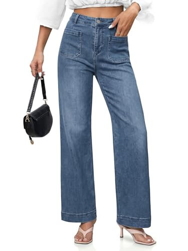 Cicy Bell Womens Wide Leg Jeans High Waisted Straight Leg Denim Pants | Amazon (US)